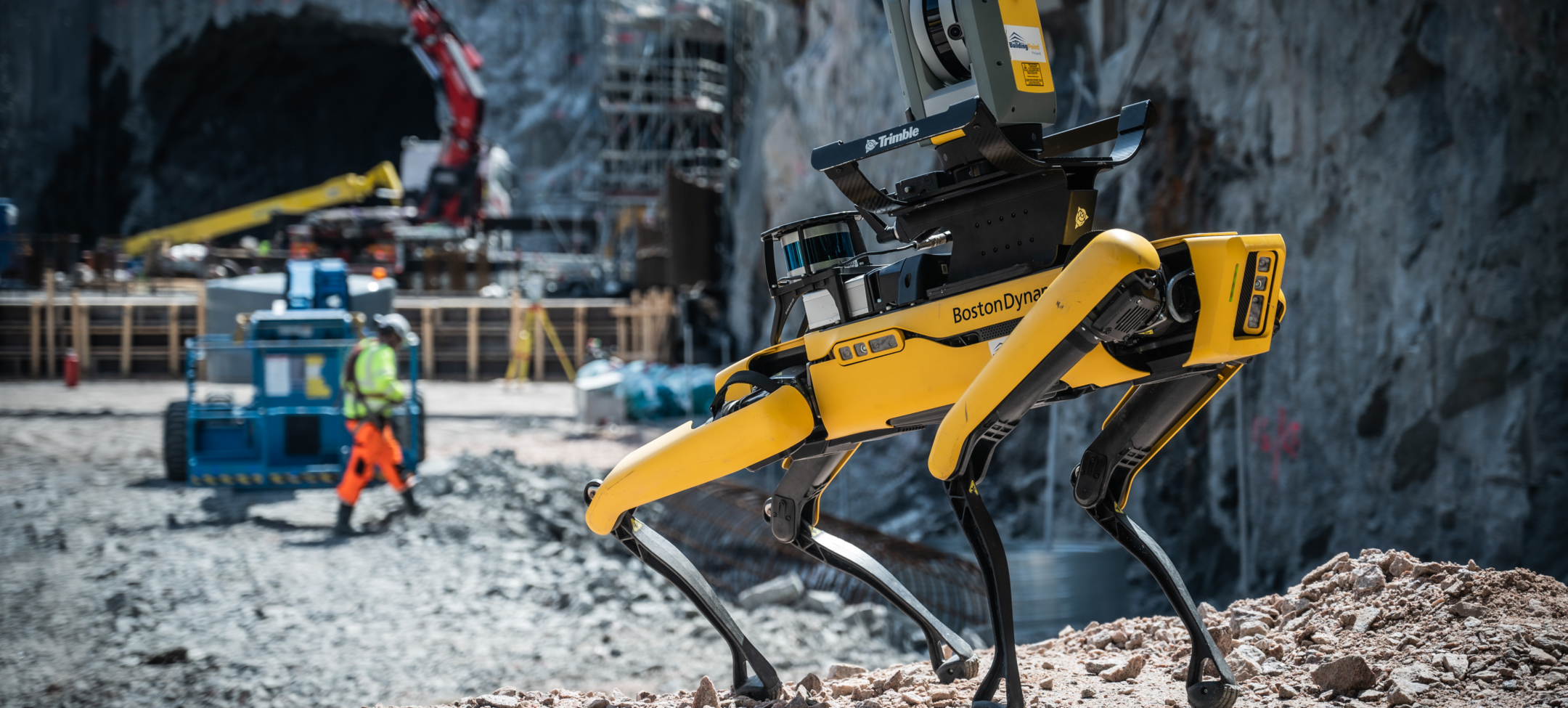 Destia tested Spot the robot dog at a construction site - Destia